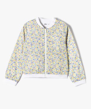 Veste fille à motifs fleuris fermeture zippée vue2 - GEMO (ENFANT) - GEMO