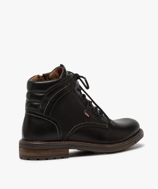 Boots homme zippés à lacets dessus cuir et col rembourré vue3 - Nikesneakers (CASUAL) - Nikesneakers