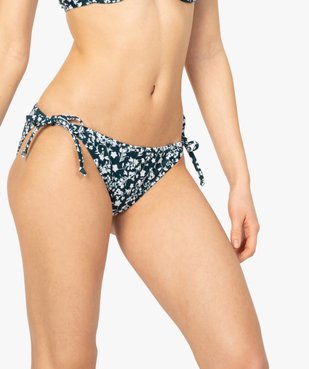 Bas de maillot de bain femme à nouer sur les hanches vue1 - GEMO (PLAGE) - GEMO