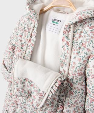 Combinaison pilote bébé fille avec double zip vue2 - GEMO(BB COUCHE) - GEMO
