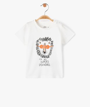 Tee-shirt bébé garçon à manches courtes et motif vue1 - GEMO(BEBE DEBT) - GEMO