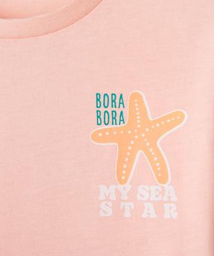 Ensemble 2 pièces bébé fille tee-shirt et legging vue2 - GEMO 4G BEBE - GEMO