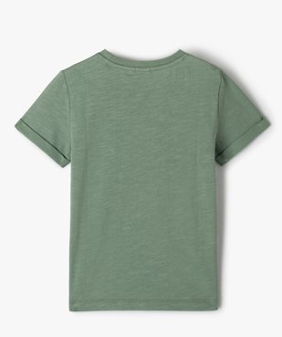 Tee-shirt garçon à manches courtes à revers imprimé dinosaures vue4 - GEMO (ENFANT) - GEMO
