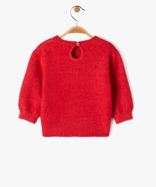 Pull à motif spécial Noël bébé fille vue4 - GEMO(BEBE DEBT) - GEMO