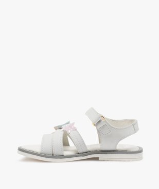 Sandales fille avec étoiles brodées sur le dessus vue3 - GEMO (ENFANT) - GEMO