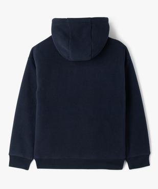 Sweat à capuche polaire avec doublure sherpa garçon vue5 - GEMO (JUNIOR) - GEMO