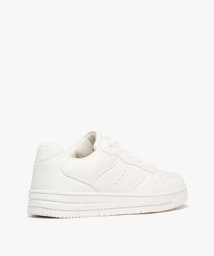 Baskets femme unies à lacets style rétro avec dessus perforé vue5 - 5 MILES - GEMO