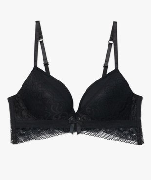 Soutien-gorge push-up avec tour de buste en dentelle vue4 - GEMO(HOMWR FEM) - GEMO