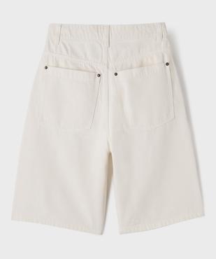 Bermuda en jean coupe skater 100% coton garçon vue3 - GEMO 4G GARCON - GEMO