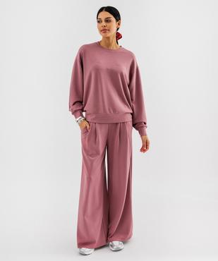 Sweat en modal souple et doux femme vue4 - GEMO 4G FEMME - GEMO
