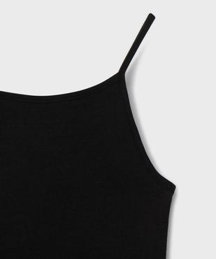 Débardeur à fines bretelles en coton stretch fille vue2 - GEMO 4G FILLE - GEMO