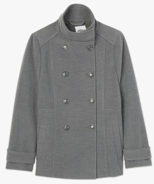 Manteau court femme avec double rangée de boutons vue4 - Nikesneakers(FEMME PAP) - Nikesneakers