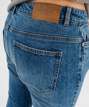 Jean droit en denim délavé vue5 - GEMO 4G HOMME - GEMO