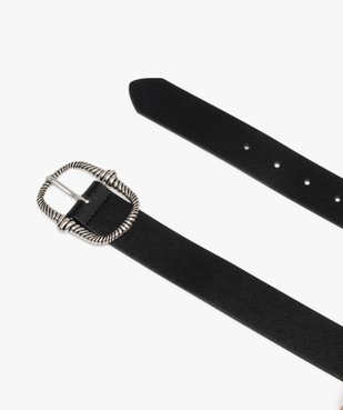 Ceinture unie avec boucle fantaisie femme vue2 - GEMO (ACCESS) - GEMO