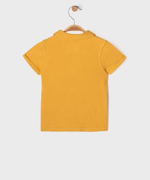 Polo manches courtes en coton bouclette bébé garçon - LuluCastagnette vue3 - GEMO
