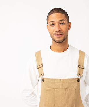 Salopette ample en coton homme vue2 - GEMO 4G HOMME - GEMO