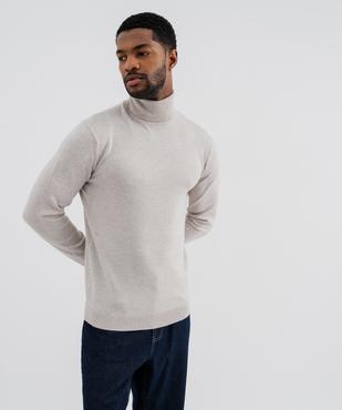 Pull col roulé en maille fine homme vue3 - GEMO 4G HOMME - GEMO