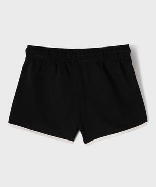 Short en maille French Terry avec taille ajustable fille vue4 - GEMO 4G FILLE - GEMO