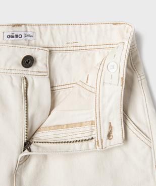 Bermuda en jean regular au coloris unique garçon vue2 - GEMO (JUNIOR) - GEMO