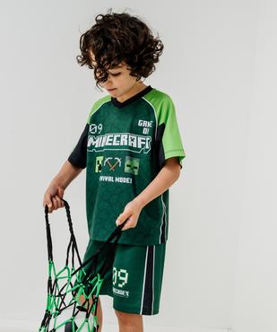 Bermuda de sport imprimé garçon - Minecraft vue6 - MINECRAFT - GEMO