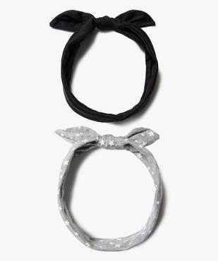 Bandeaux pour cheveux fille assortis avec nœud (lot de 2) vue1 - GEMO - GEMO