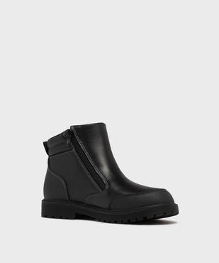 Boots fourrés avec fermeture double zip garçon - Buggy vue2 - BUGGY - GEMO