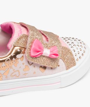 Baskets fille pailletées à scratch avec clous lumineux – Skechers Twinkle vue6 - SKECHERS - GEMO