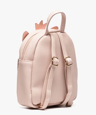 Sac à dos fille à paillettes avec tête d'animal brodée vue2 - GEMO (ENFANT) - GEMO