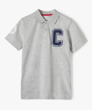 Polo style collège lettre brodée garçon vue1 - CAMPS UNITED - GEMO
