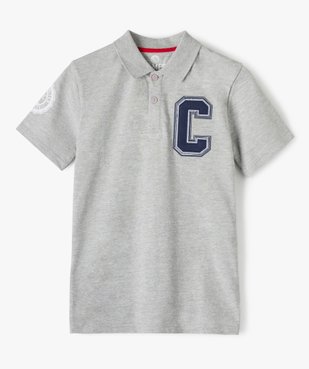 Polo garçon en maille piquée imprimée - Camps United vue1 - CAMPS UNITED - GEMO