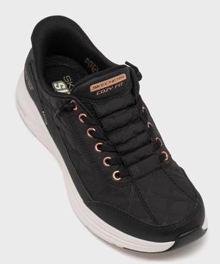 Baskets Slip-ins en toile effet matelassé femme - Skechers  vue5 - SKECHERS - GEMO