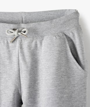 Pantalon de jogging fille avec intérieur molletonné vue3 - GEMO (JUNIOR) - GEMO