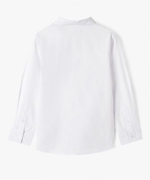 Chemise unie à manches longues garçon vue4 - GEMO 4G GARCON - GEMO