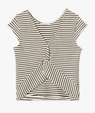Tee-shirt à manches courtes avec dos fantaisie femme vue4 - GEMO(FEMME PAP) - GEMO