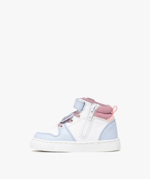 Baskets mid-cut imprimées cœurs bébé fille - Stitch vue3 - LILO & STITCH - GEMO