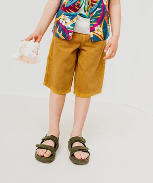 Bermuda skater multipoche en coton garçon vue1 - GEMO 4G GARCON - GEMO