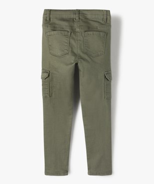 Pantalon fille avec poches à rabat sur les cuisses vue4 - GEMO C4G FILLE - GEMO