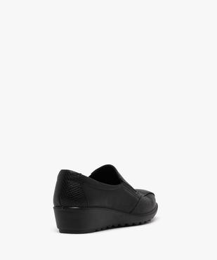 Mocassins confort bi-matières avec semelle compensée femme vue4 - G'FLEX - GEMO
