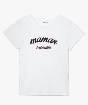Tee-shirt femme à manches courtes spécial maman vue4 - GEMO(FEMME PAP) - GEMO