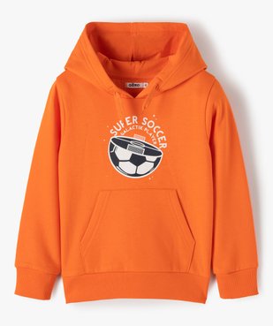 Sweat garçon à capuche avec inscription vue1 - GEMO (ENFANT) - GEMO