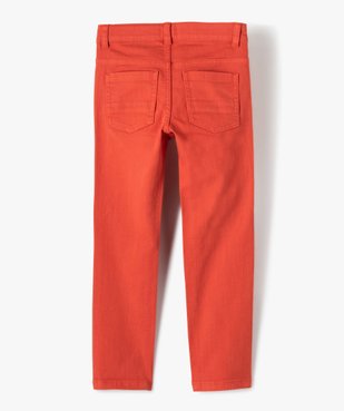 Pantalon garçon uni coupe Slim extensible vue4 - GEMO 4G GARCON - GEMO