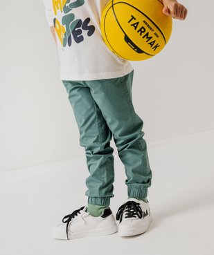 Pantalon jogger en toile garçon vue5 - GEMO (ENFANT) - GEMO