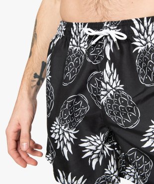Short de bain homme motif ananas vue2 - GEMO (PLAGE) - GEMO