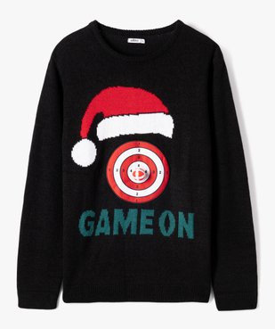 Pull de Noël à motif jouable garçon vue1 - GEMO (JUNIOR) - GEMO