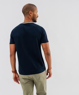 Tee-shirt col rond homme vue3 - GEMO 4G HOMME - GEMO