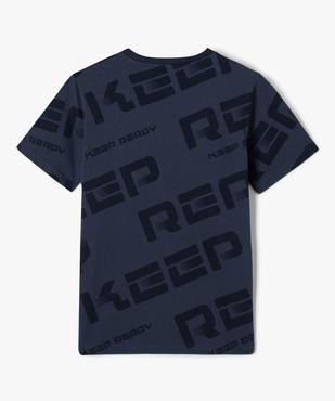 Tee-shirt à motif graphique garçon vue3 - GEMO (JUNIOR) - GEMO