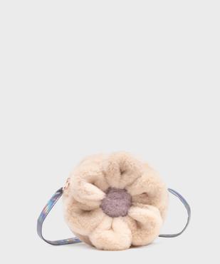 Sac fleur en fourrure imitation avec bandoulière fine fille vue1 - GEMO (ACCESS) - GEMO