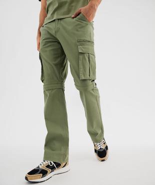 Pantalon cargo 2-en-1 transformable en short homme - Roadsign vue1 - ROADSIGN G4G - GEMO
