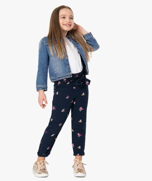 Veste fille en jean extensible vue5 - GEMO (ENFANT) - GEMO