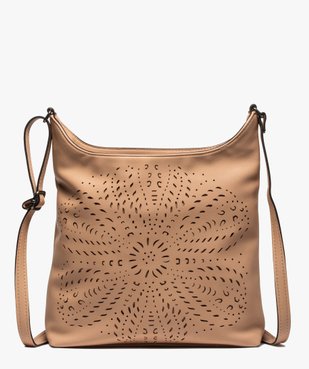 Sac besace femme à motif ajouré vue1 - GEMO (ACCESS) - GEMO